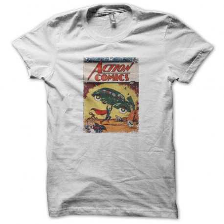 Tee shirt Action Comics 1938 collector blanc