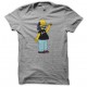 Tee shirt Heavy Metal parodie Simpsons vieux hardos gris
