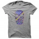 Tee shirt Rainbow Skull gris