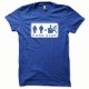 Tee shirt Kamasutra Pornstar blanc/bleu royal