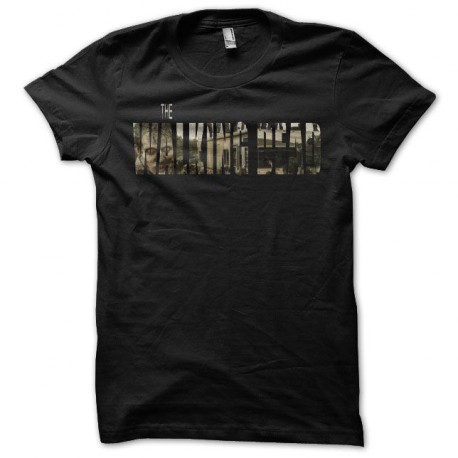 T-shirt The Walking Dead zombie title black