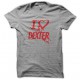 T-shirt  love DEXTER red/gray