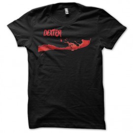 Camiseta Dexter blood logo blanco