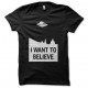 Tee shirt X-files i want to believe blanc/noir