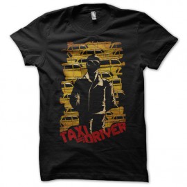 Tee shirt Taxi Driver yellow cabs noir