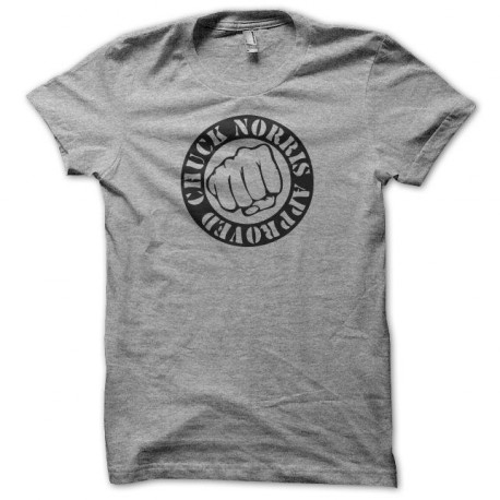 Tee shirt Chuck Norris noir/gris