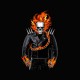 Tee shirt Ghost rider  blanc/noir