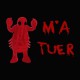 Camiseta humor gore langosta parodia Omar m'a tuer negro