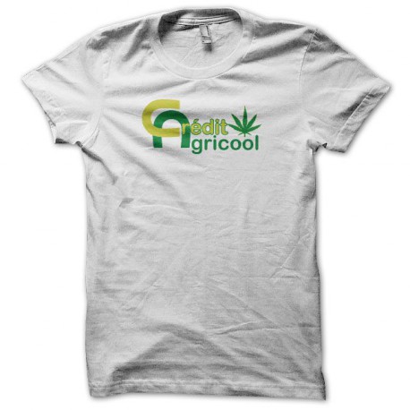 Tee shirt rasta Crédit Agricool blanc