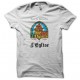 camiseta humor Leffe parodia église blanco
