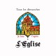 Tee shirt humour Leffe parodie église blanc