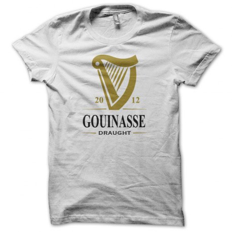 Tee shirt humour Guinness parodie gouinasse blanc