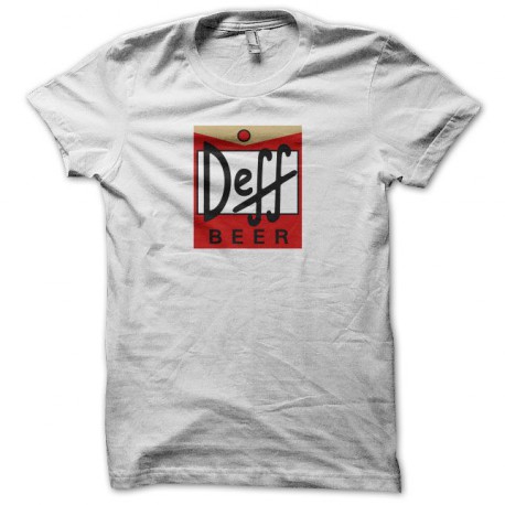 Tee shirt humour Duff parodie Deff blanc