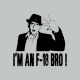 Tee shirt Charlie Sheen I'm an F-18 Bro gris