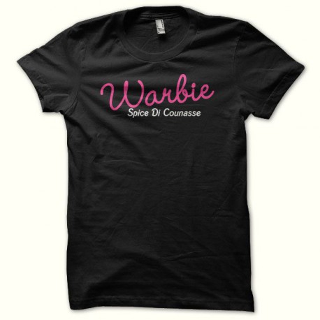 Tee shirt Barbie parodie Warbie spice di counasse noir