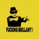 Tee shirt Charlie Sheen fucking brillant jaune