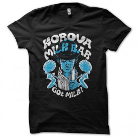 Tee shirt Clockwork Orange Mecanique milk bar noir