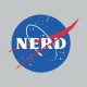 Tee shirt nerd parodie nasa  noir/gris