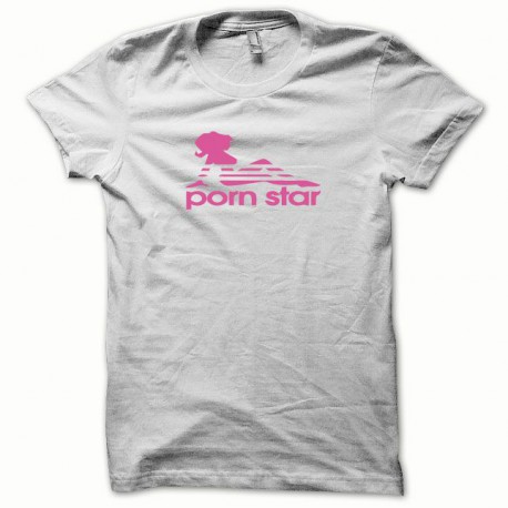 Porn Star T-shirt pink / white