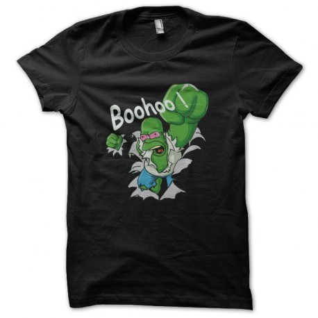 Tee shirt Homer simpson parodie hulk noir