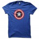 T-shirt Captain America gunned target blue