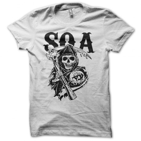 T-shirt Sons Of Anarchy soa black/white