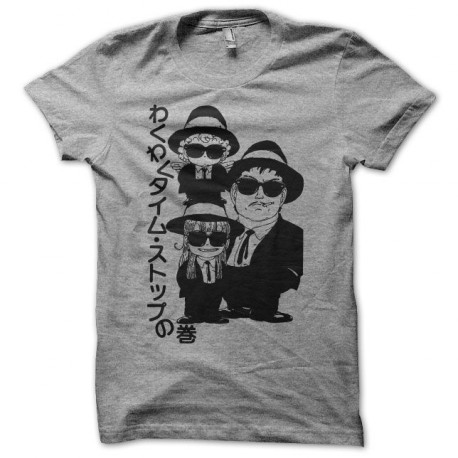 Tee shirt  parodie arale Dr. Suranpu  blues brothers gris