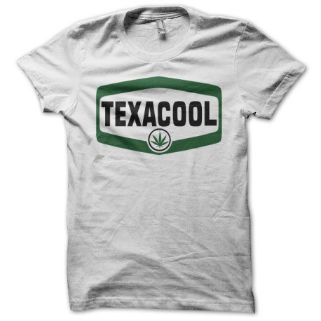 Tee shirt Texaco parodie Texacool blanc