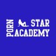 Tee shirt Porn Star Academy blanc/bleu royal