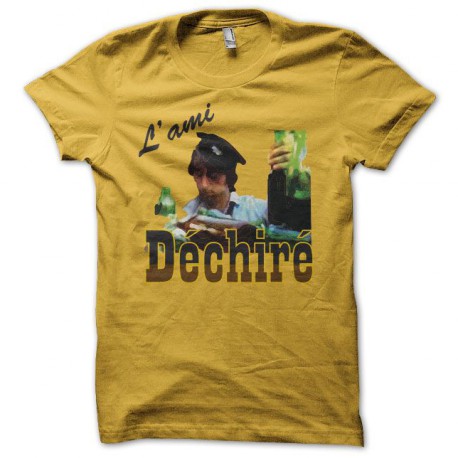 Tee shirt  Les Nuls L'ami déchiré jaune
