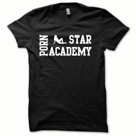 Shirt Porn Star Academy white / black