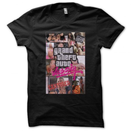 Camiseta Grand theft auto vice city parodia  negro