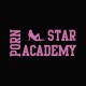 Camisa Porn Star Academy rosa / negro