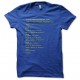 Tee shirt Amstrad bootscreen error disk english bleu