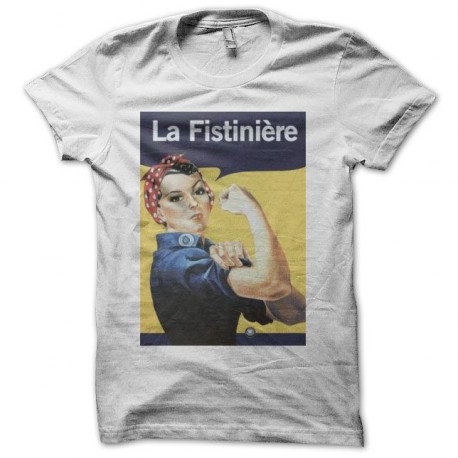 camiseta la fistiniere humor fist blanco