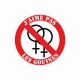 camiseta J'aime pas les gouines blanco