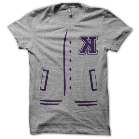 Tee shirt Kavinsky Teddy violet/gris