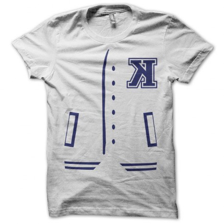 Tee shirt Kavinsky Teddy bleu/blanc
