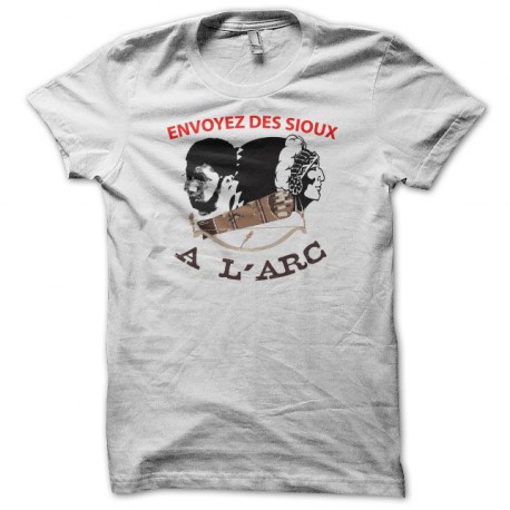 Tee shirt  Les Nuls Envoyez des sioux à l'arc blanc