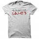 Tee shirt Je te mets sur cales blanc