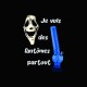 Tee shirt Scary Movie Je vois des fantômes partout noir