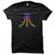 Tee shirt Atari pixel color noir