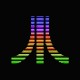 Tee shirt Atari pixel color noir