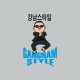 Tee shirt  Gangnam Style 강남 스타일 gris