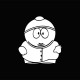 Tee shirt Parodie Cartman blanc/noir