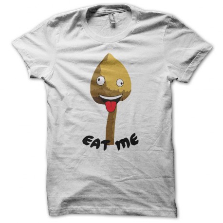 Tee shirt Psylocibe Eat Me blanc
