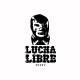 Negro camiseta Lucha Libre / blanco