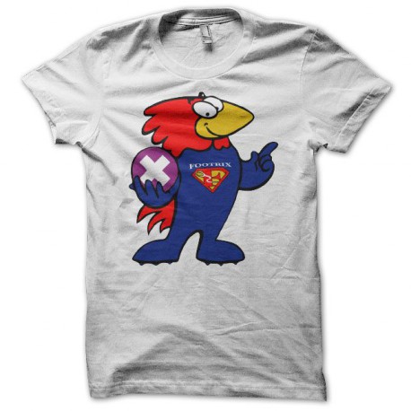 Tee shirt Footix parodie Footrix blanc
