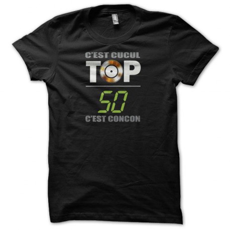 T-shirt Les Inconnus Top 50 cucul concon black