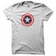 Tee shirt Captain America cracked target blanc
